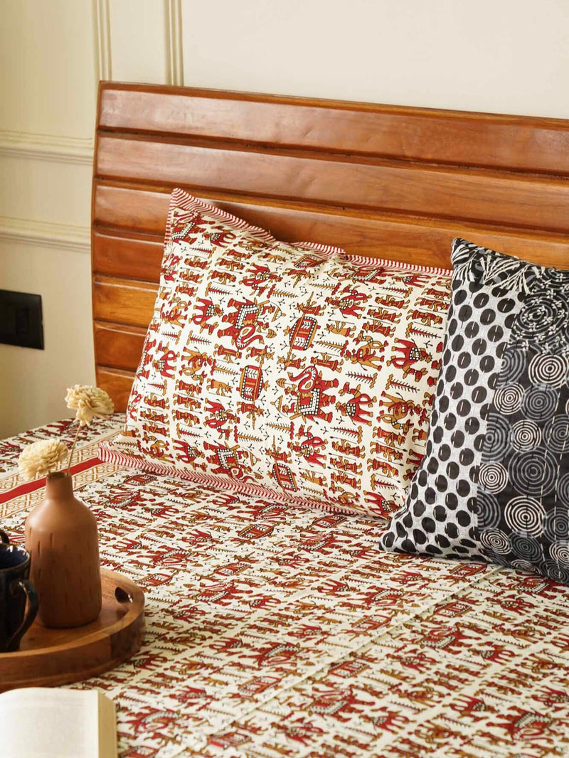 local-kala-jaipur-og-red-flat-i-fitted-bedsheet-90x108-inches