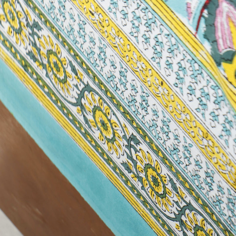 local-kala-haryali-handblock-bedsheet-100x108-inches