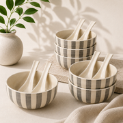 ceramic-kitchen-noir-ivory-stripe-soup-bowls-with-spoons