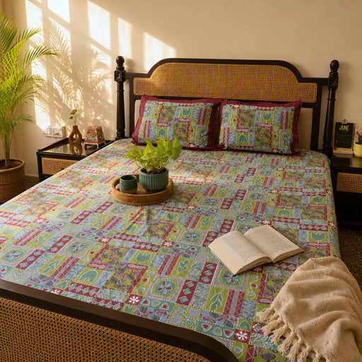 local-kala-5-bedsheet-flat-i-fitted-bedsheet-100x108-inches