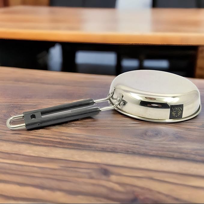 Stainless Steel Fry Pan with Riveted PVC Handle – Frying Pan