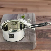 Stainless Steel Saucepan with Lid and PVC – Saucepan