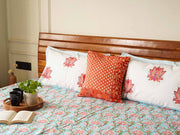 local-kala-ambar-handblock-percale-bedsheet-108x108-inches