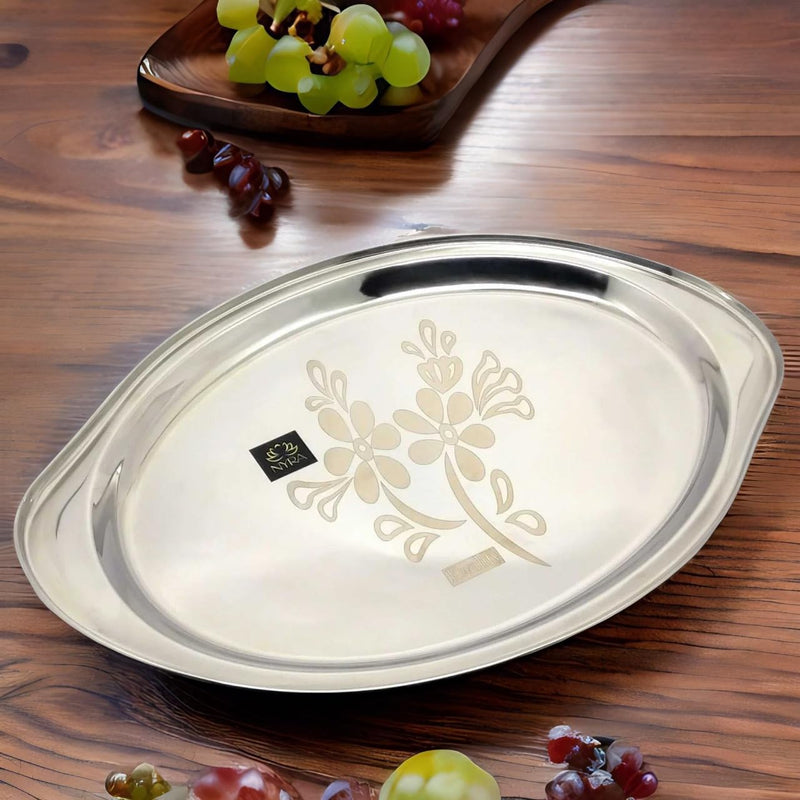 Stainless Steel Mango Shaped Serving Tray/Salver – Serving Tray