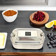 Stainless Steel Lunch Box with Locking Clip – Storage Container
