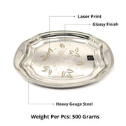 Designer Stainless Steel Serving Tray – Serving Tray