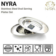 Stainless Steel Serving Plate Set – Kitchen Utensil