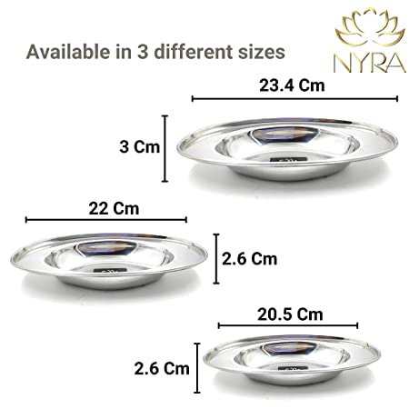 Stainless Steel Serving Plate Set – Kitchen Utensil