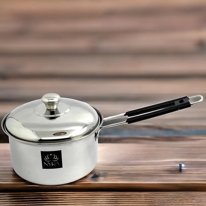 Stainless Steel Saucepan with Lid and PVC – Saucepan