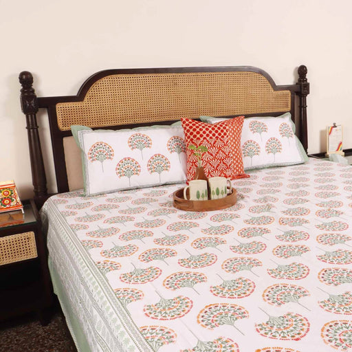 local-kala-peacock-green-cotton-bedsheet-108x108