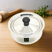 Stainless Steel Pulao Handi with Lid and PVC Knob – Cooking Handi