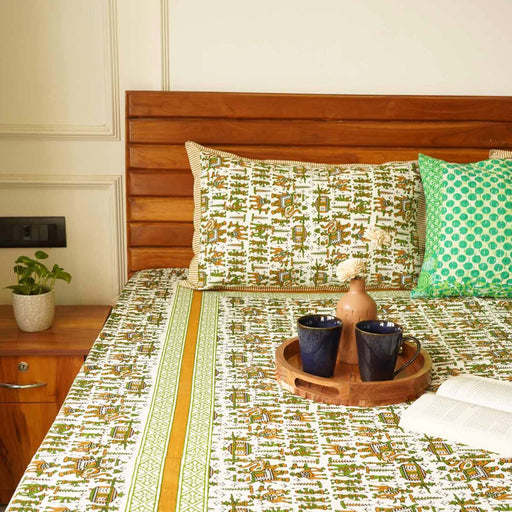 local-kala-jaipur-og-yellow-flat-i-fitted-bedsheet-90x108-inches