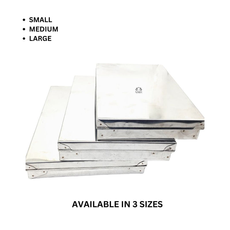 Stainless Steel Storage Box & Tray Set – Storage Container