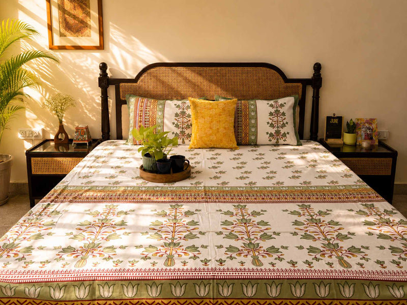 local-kala-b-07-white-flat-i-fitted-bedsheet-108x108-inches