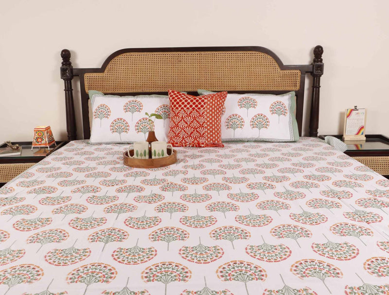 local-kala-peacock-green-cotton-bedsheet-108x108