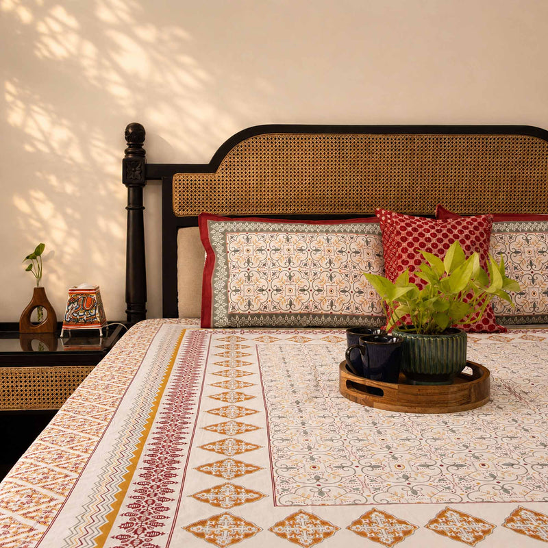 local-kala-b-11-white-flat-i-fitted-bedsheet-108x108-inches