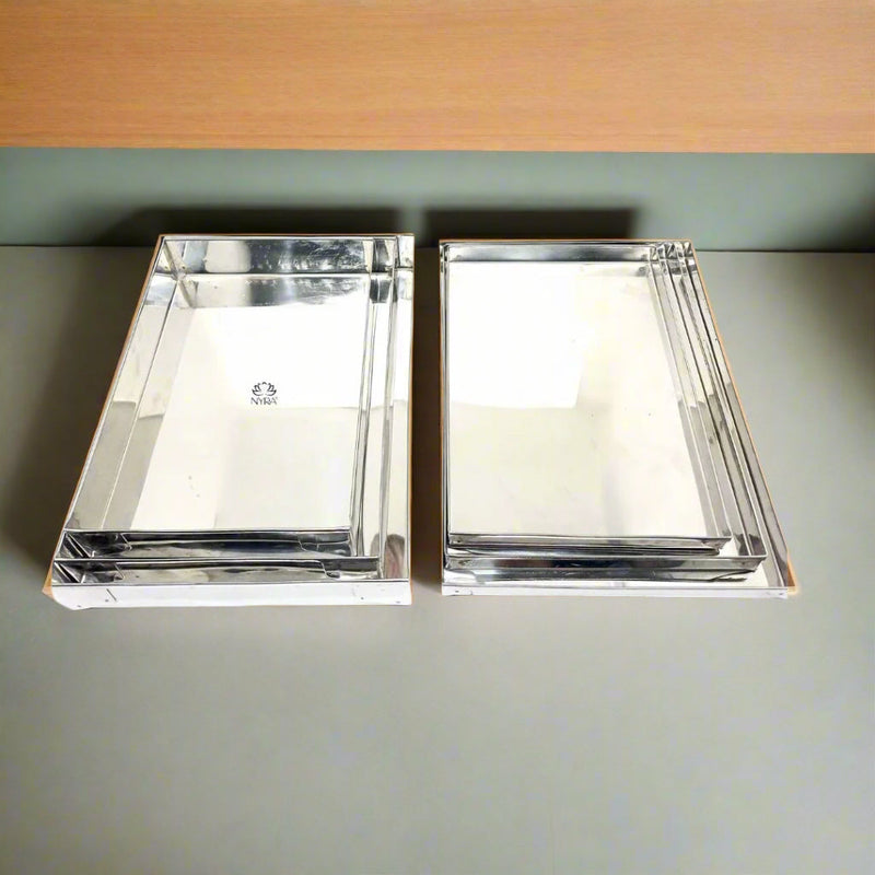Stainless Steel Storage Box & Tray Set – Storage Container