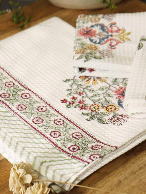 local-kala-handblock-printed-waffle-towel-set-of-3-guldasta