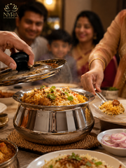 nyra-kitchenware-stainless-steel-serving-handi-with-lid-glossy-mirror-finish-serving-pot-curry-gravy-dal-sabzi-rice-biryani-serving-bowl-easy-grip-knob