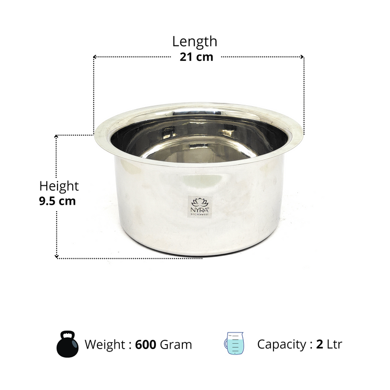 Induction Compatible Stainless Steel Boiling Vessel with Lid – Kitchen Utensil