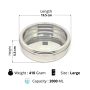 Stainless Steel Storage-Box with See Through Lid – Storage Container