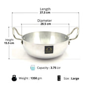 Aluminium Induction Base Kadhai 