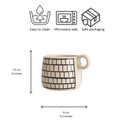 Nurture India Linear Line Theory Coffee Cup 12-oz