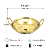 Handmade Brass Kadhai – Cooking Wok
