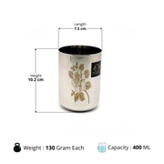 Stainless Steel Tumbler/Glass Set – Drinking Tumbler