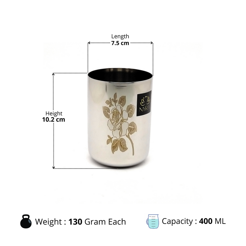 Stainless Steel Tumbler/Glass Set – Drinking Tumbler