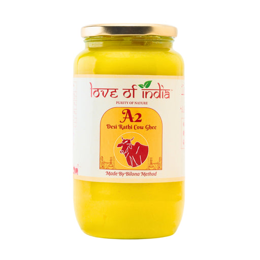 Love of India Desi Vedic Rathi Cow Ghee (Clarified Butter) made by Bilona method – Traditional Indian Style Ghee