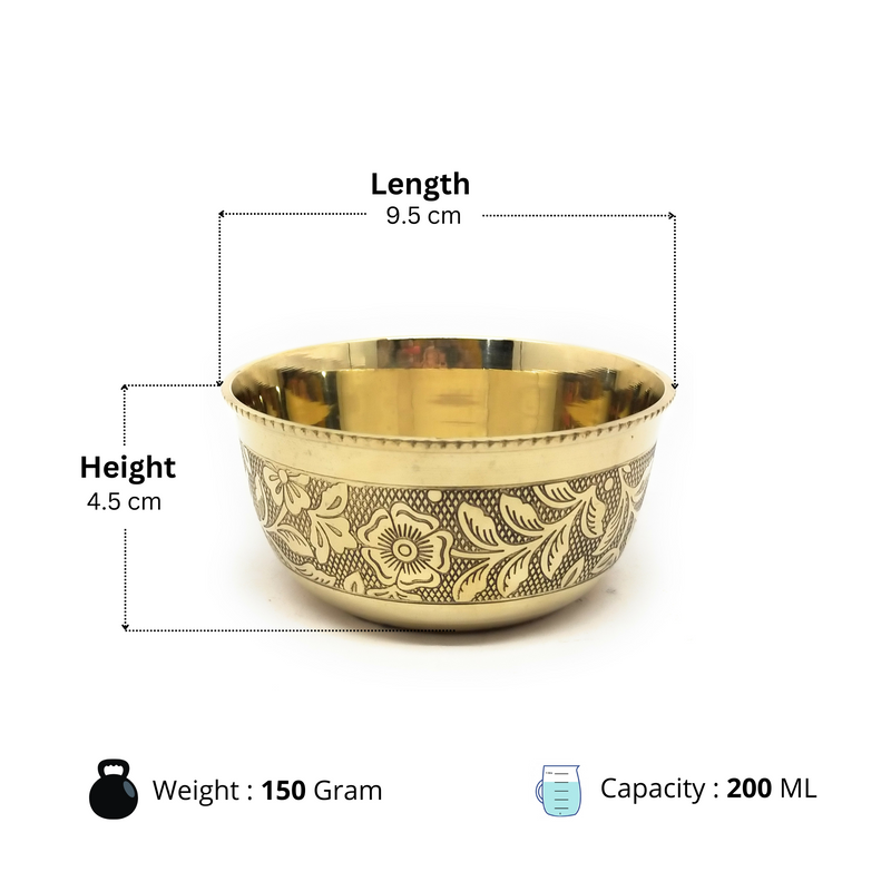 Traditional Brass/Peetal Katori – Serving Bowl