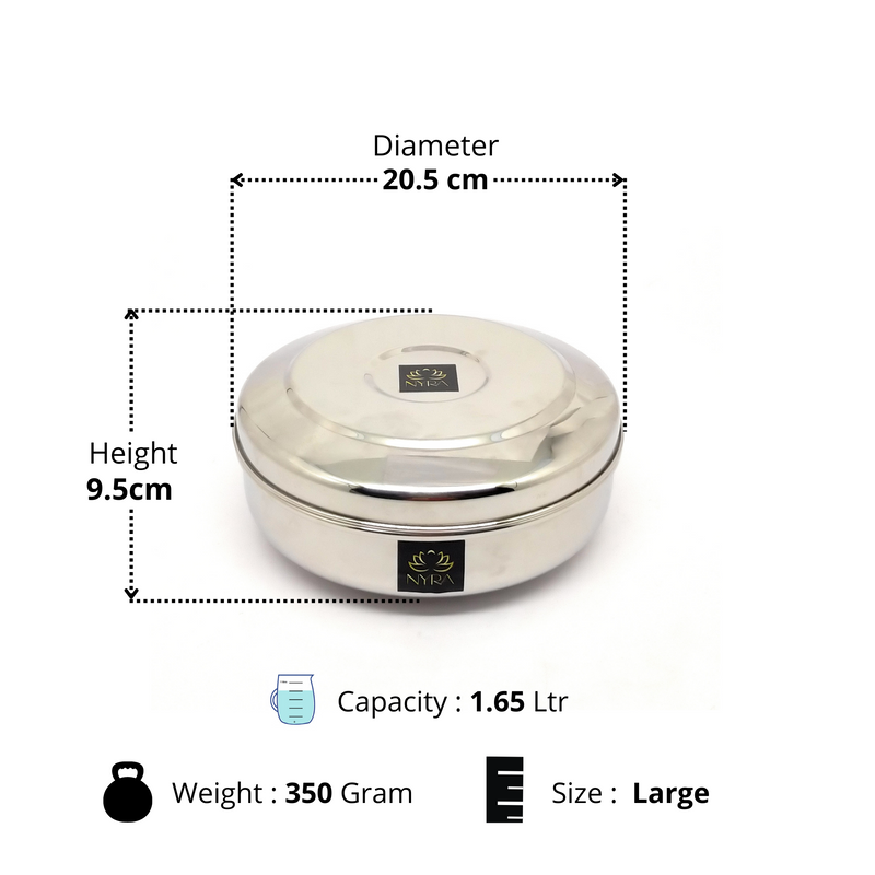 Stainless Steel Chapati Box – Chapati Storage Box