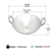 Aluminium Wok/Kadhai with – Cooking Wok