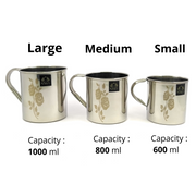 Stainless Steel Laser Printed Mug with Glossy Finish – Kitchen Utensil