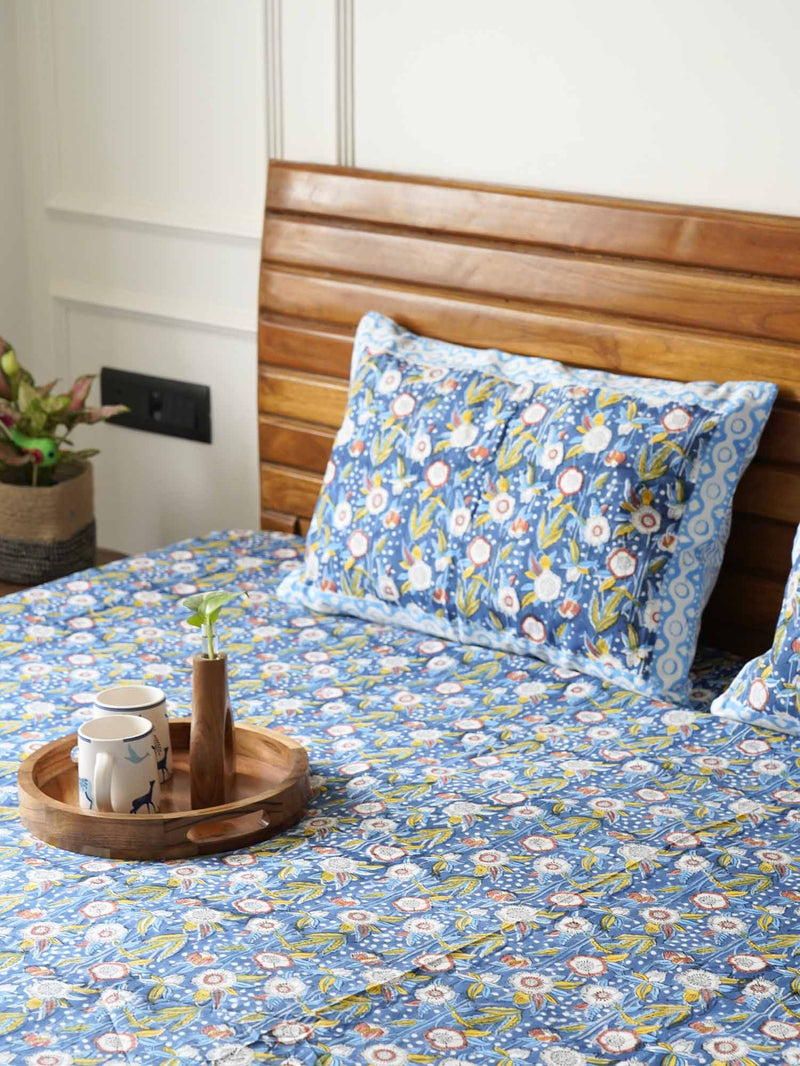 local-kala-starry-night-hand-block-bedsheet-100x108-inches