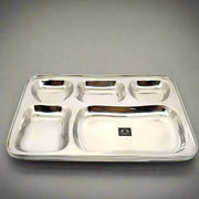 Stainless-Steel Apple shaped 5 in 1 divided compartment Bhojan Thali – Kitchen Utensil
