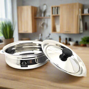 Stainless Steel Biryani Handi with Lid and PVC Knob - Cooking Handi – Cooking Handi