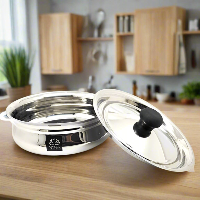 Stainless Steel Biryani Handi with Lid and PVC Knob - Cooking Handi – Cooking Handi