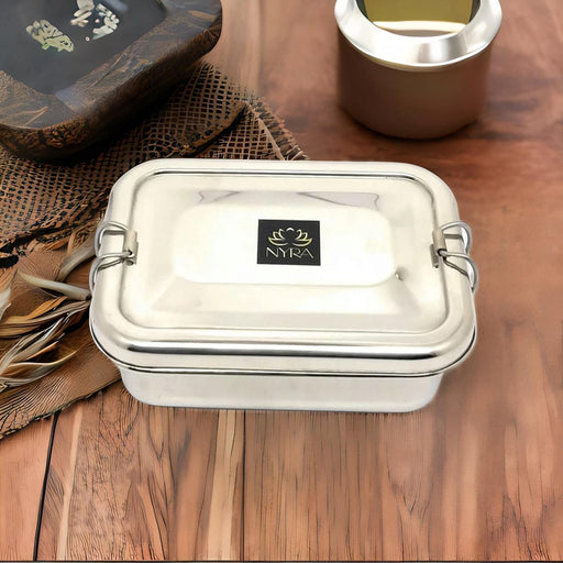 Stainless Steel Food Pack Lunch Box with Locking Clip – Storage Container