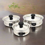 Stainless Steel Biryani Handi with Lid and PVC Knob - Cooking Handi – Cooking Handi