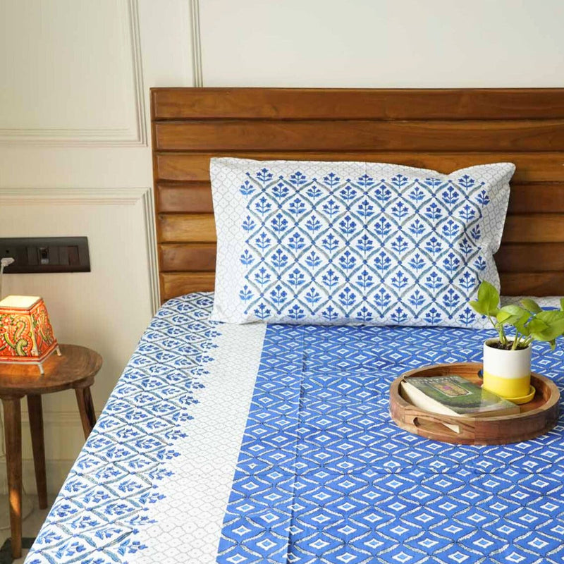 local-kala-basant-blue-flat-i-fitted-bedsheet-90x108-inches