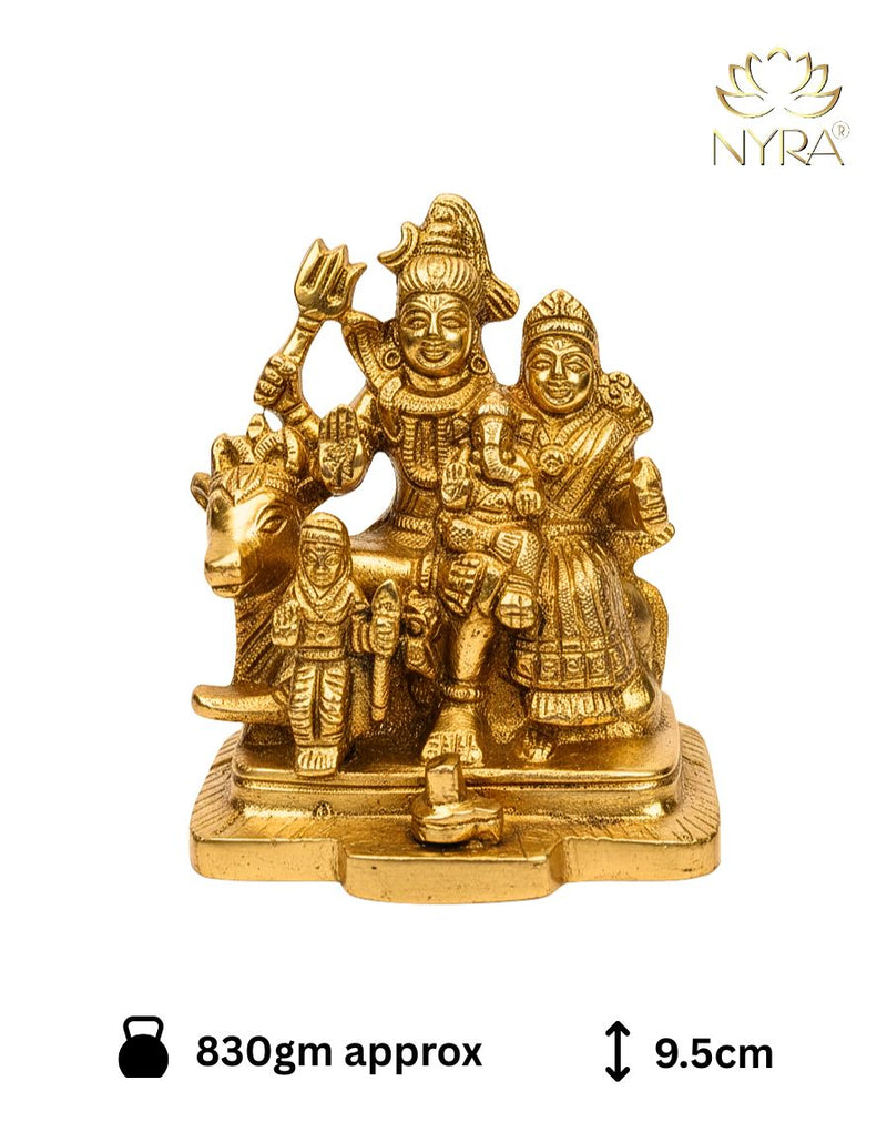 Brass Shiv Parivar Idol – Brass Hindu Idol