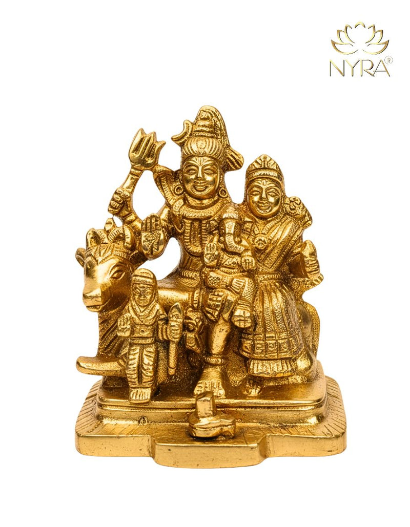 Brass Shiv Parivar Idol – Brass Hindu Idol