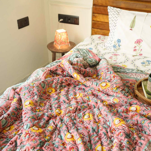 local-kala-gulabi-single-bed-razai-comforter