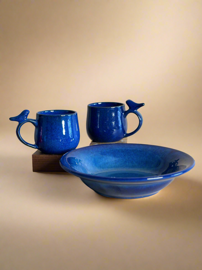 Nurture India Dark Blue Birdie Breakfast Bundle