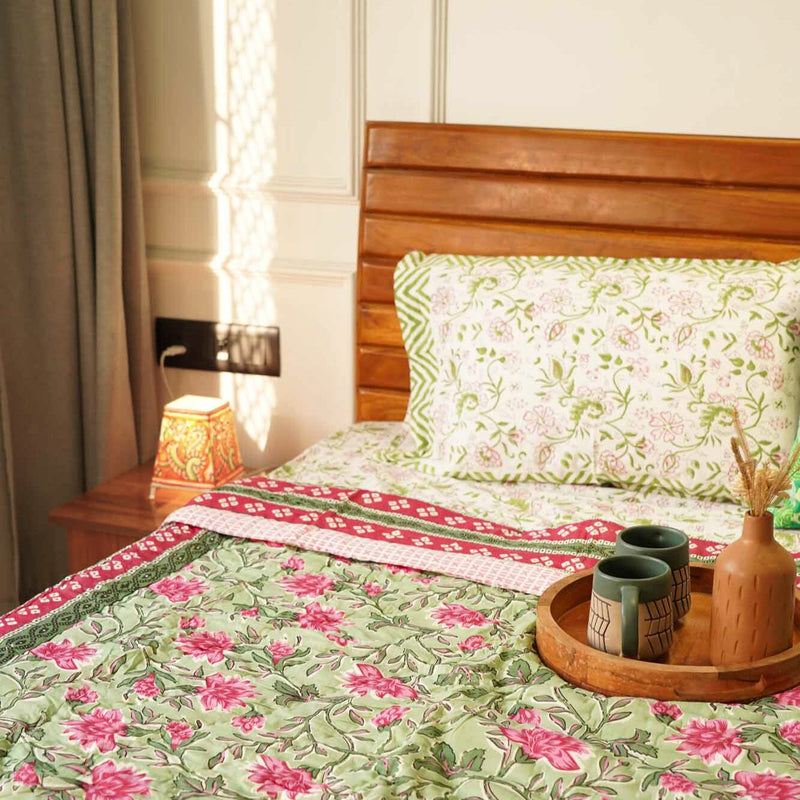 local-kala-baagh-green-single-bed-razai-comforter