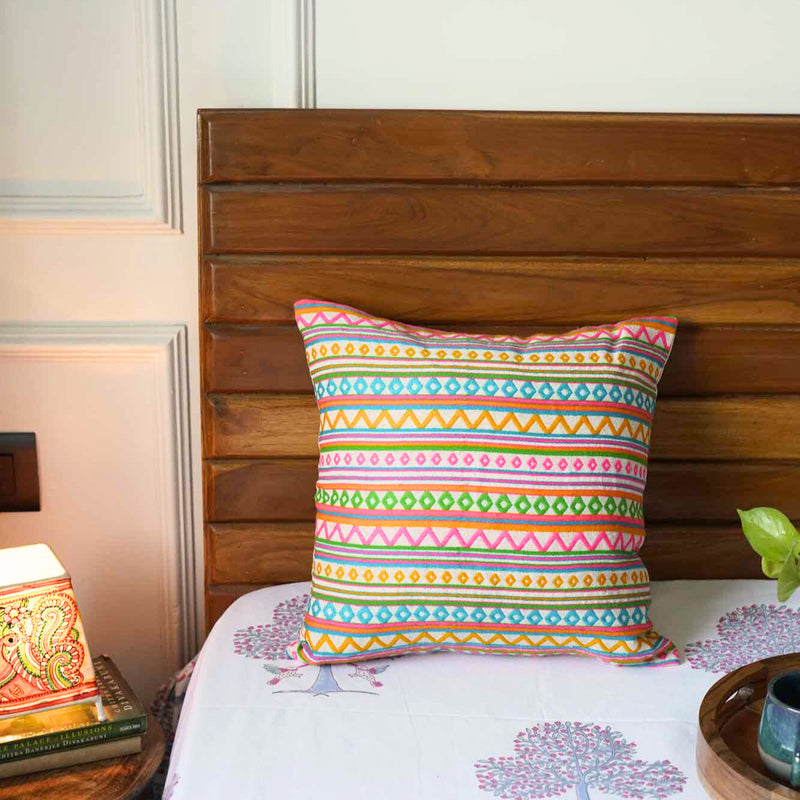 local-kala-playful-palette-jacquard-cushion-cover