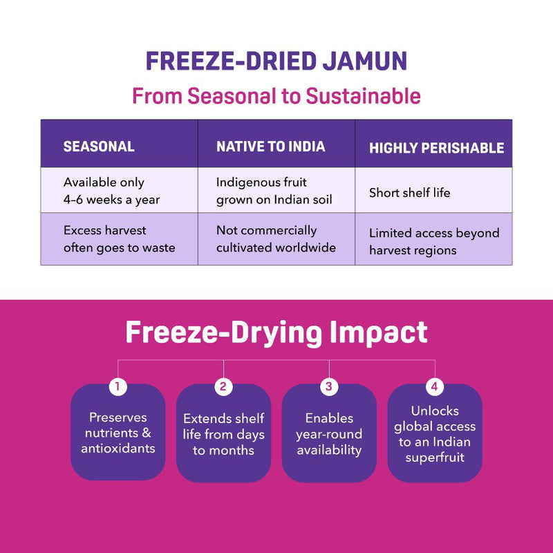 Natible Jamun Freeze Dried – Naturally Fruity Snack