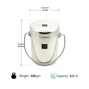 Stainless Steel Milk Pot with Lid (Dolchi/Barni) – Milk Pot
